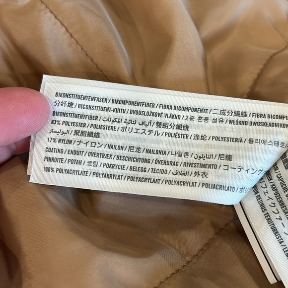 Abercrombie & Fitch 3-In-One Women's Olive Parka Jacket Removable Fur Hood Small - Picture 16 of 16